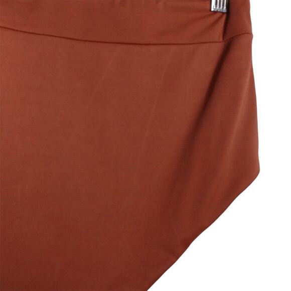 Sample Damaged Andie Women's Shortie High Waist Bikini Bottom Brown Size Small - Picture 8 of 10